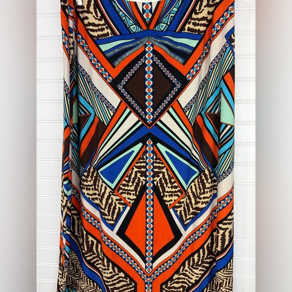Chico’s women’s Aztec Animal print multi color maxi skirt. Chico’s size L (2) - Picture 2 of 5